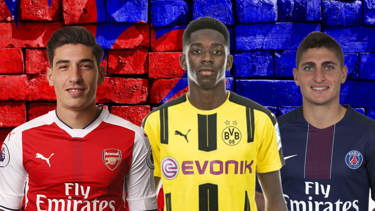 Bellerín, Dembélé y Verratti son tres de los grandes objetivos del Barça