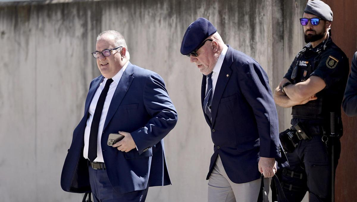 El excomisario José Manuel Villarejo, en la Audiencia Nacional.