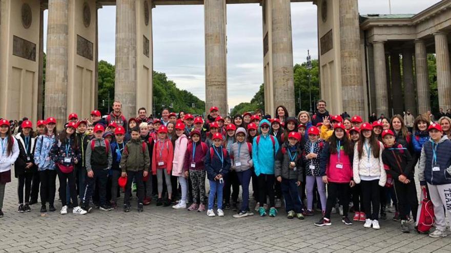 Els alumnes del projecte a Berlín, Alemanya