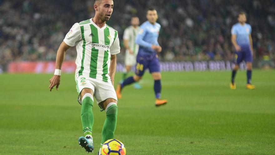 Rafa Navarro, durante el partido del Betis en liga ante el Girona.