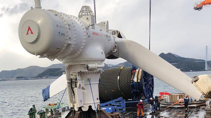 Una turbina similar a la que ha desarrollado en Avilés la firma Asturfeito.