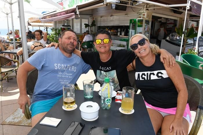 Ambiente de Playa del Inglés en plena fase 2