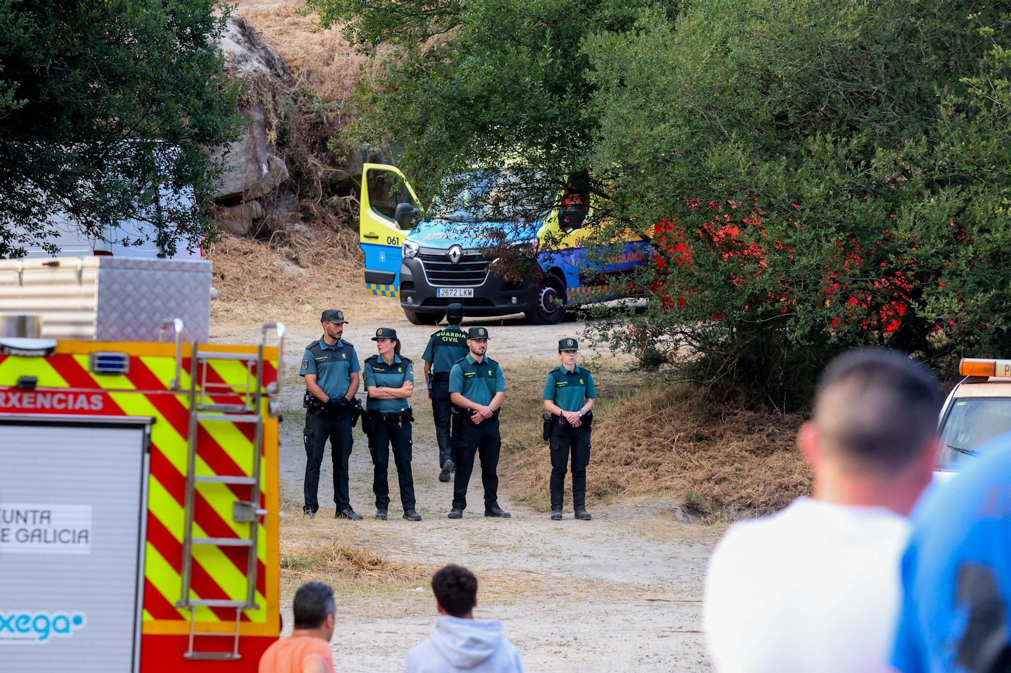 Buzos hallan el cuerpo sin vida de un niño en la laguna de Pedras Miúdas, en Catoira