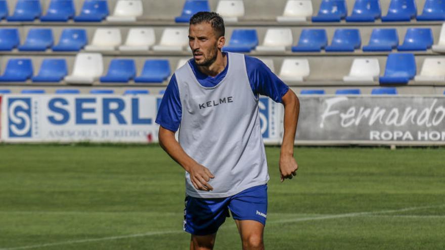 Óscar Díaz durante un entrenamiento.