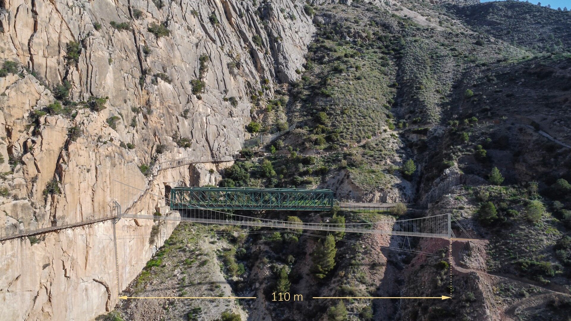 Diseño del nuevo puente para ampliar el Caminito del Rey
