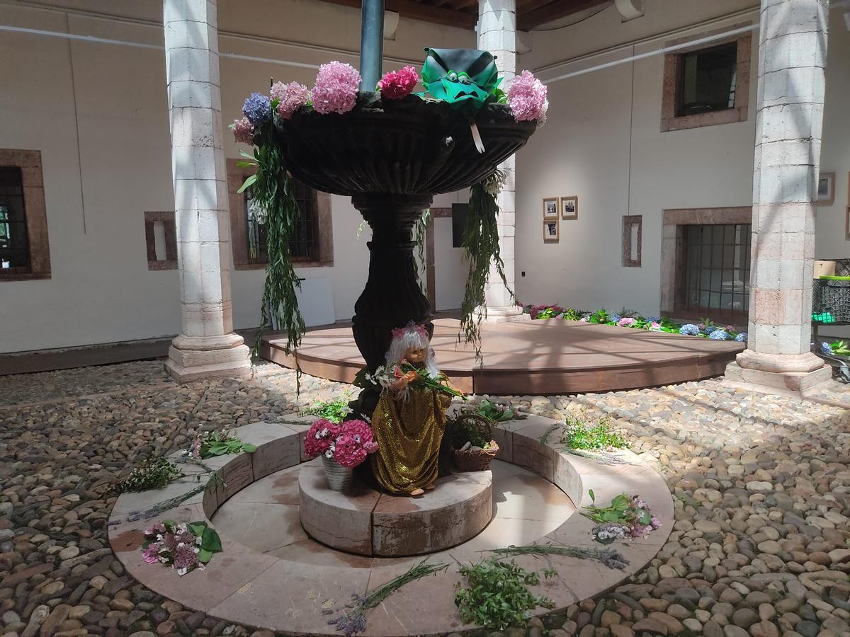 El enrame de la fuente del palacio Miranda- Valdecarzana, en imágenes