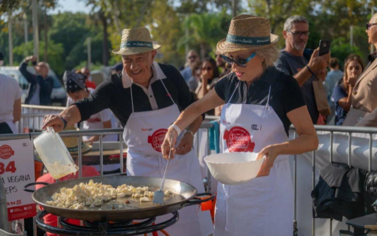Anterior edición del concurso de paellas.
