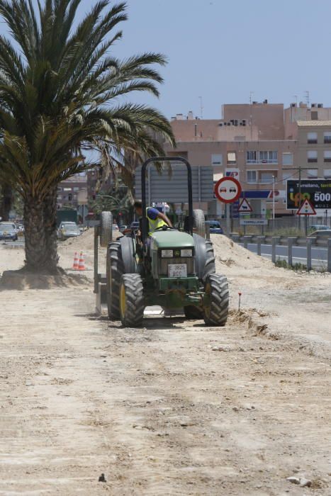 Las obras del carril bici al Parque Empresarial, e