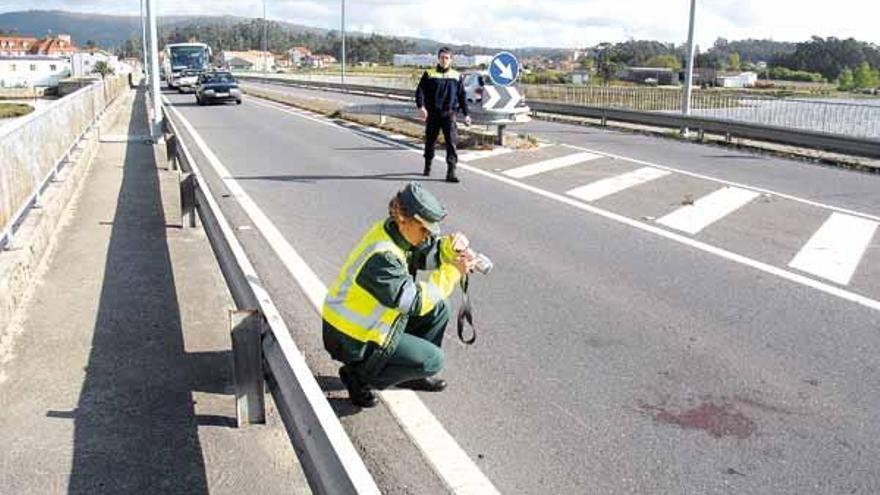 El lugar donde se produjo el accidente