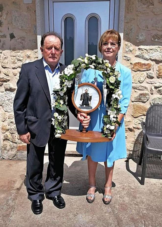 Jesús Janeiro e Isabel Suárez, en Matalobos.