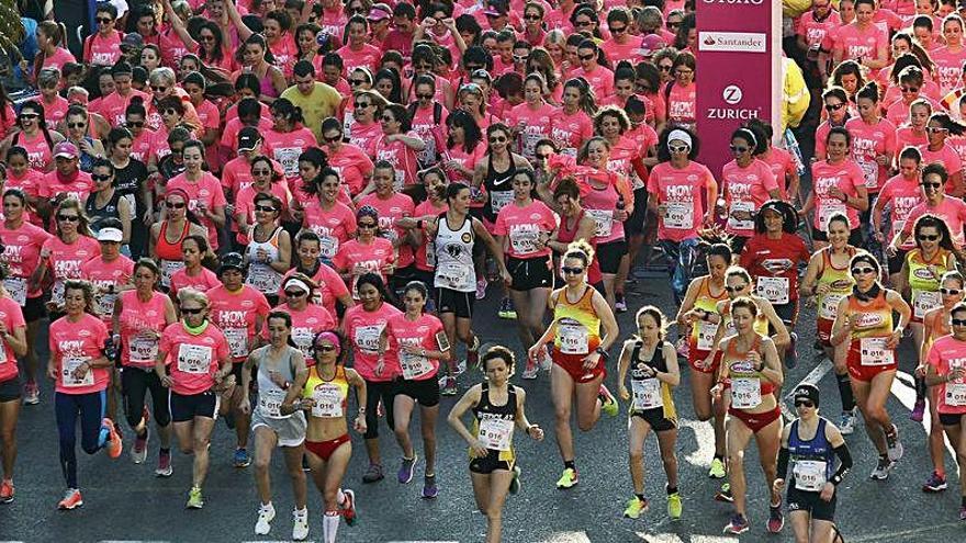 Salida de la última carrera de la mujer de Valencia presencial