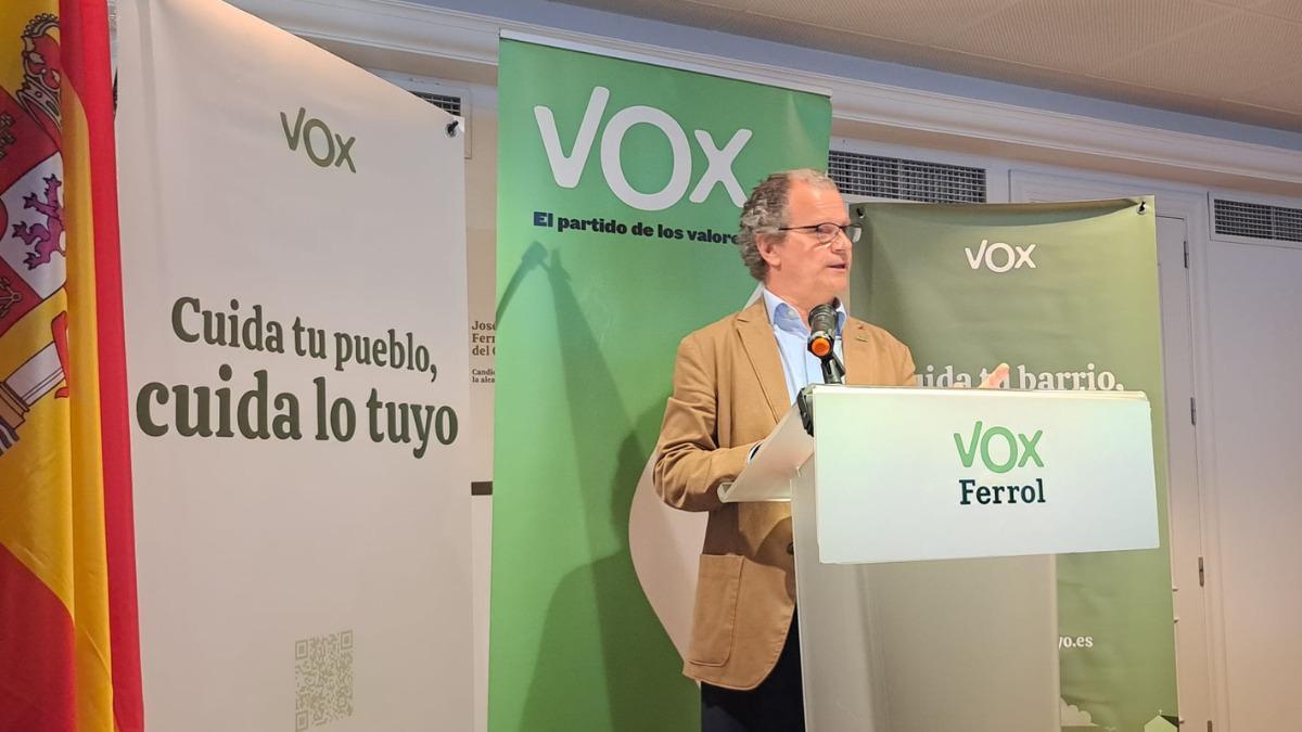 Enrique Fernández del Campo Carreño candidato a la alcaldía de Ferrol por VOX