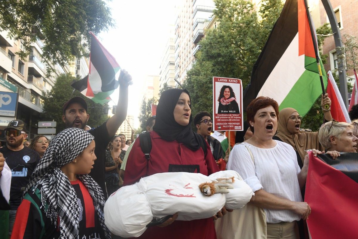La manifestación de Murcia a favor de Gaza, en imágenes