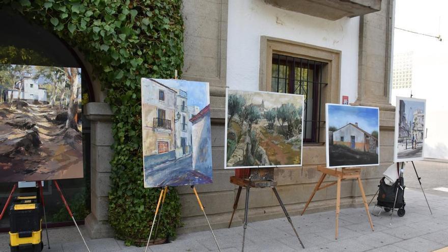 San Vicente de Alcántara recupera su certamen de pintura tras un año sin celebrarse por falta de participantes