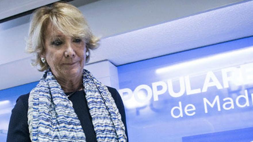 Esperanza Aguirre dimite por la corrupción en el PP.