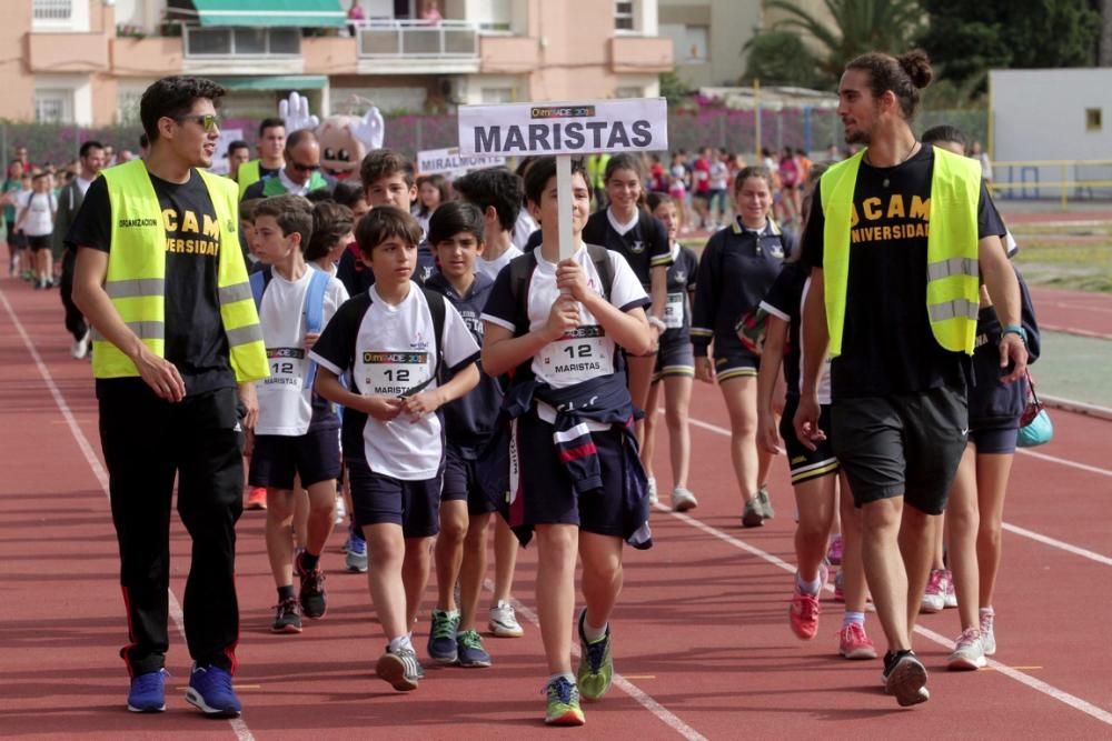 Competición escolar de Atletismo en Cartagena