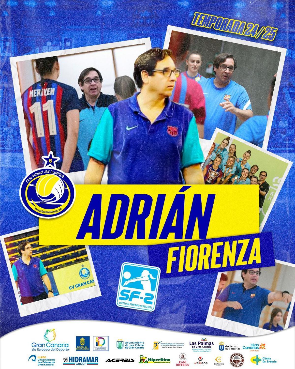 Adrián Fiorenza, asume  el mando del filial del CV Hidramar Gran Canaria