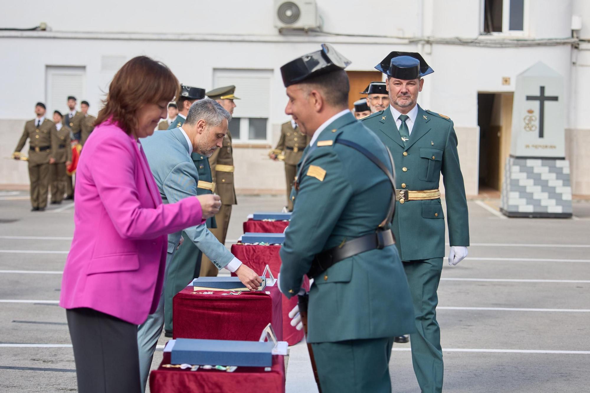 Imatges de la Guàrdia Civil celebrant la seva patrona a Girona