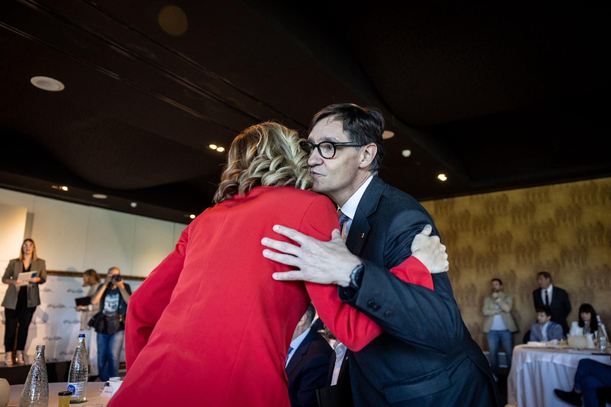 En imágenes | Desayuno informativo organizado por EL PERIÓDICO DE ARAGÓN con Salvador Illa y Pilar Alegría en Zaragoza