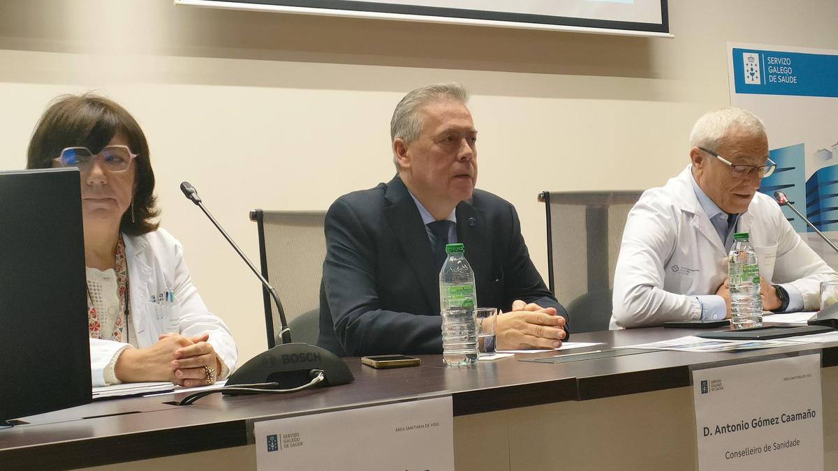 El conselleiro de Sanidade, este viernes.