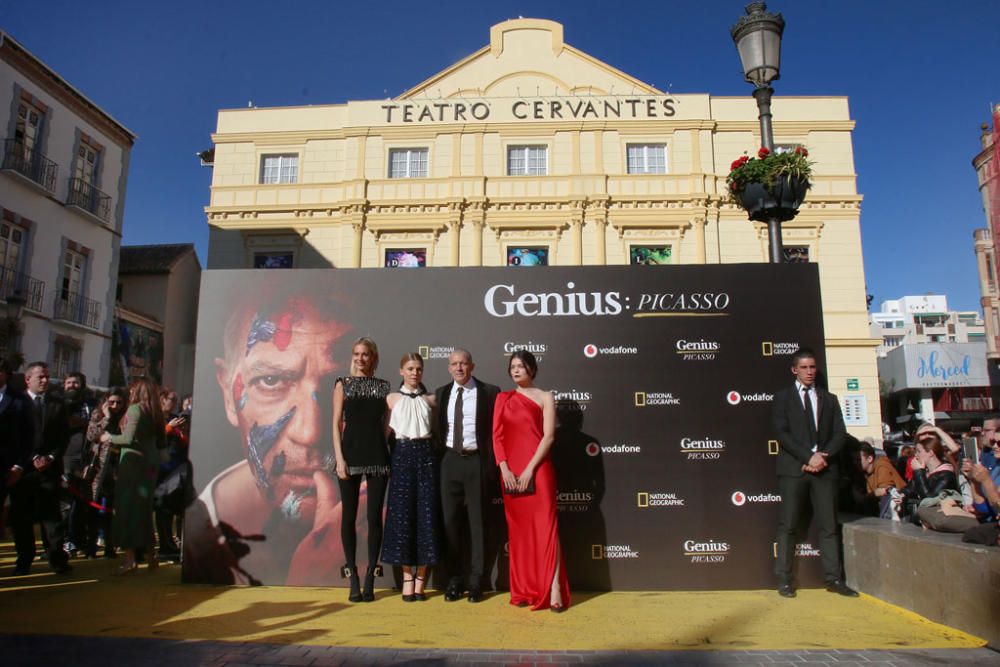 La segunda temporada de la serie documental en la que Antonio Banderas da vida a Picasso celebra su pre estreno en Málaga.