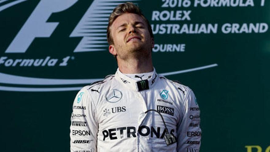 Nico Rosberg tras ganar en Australia.