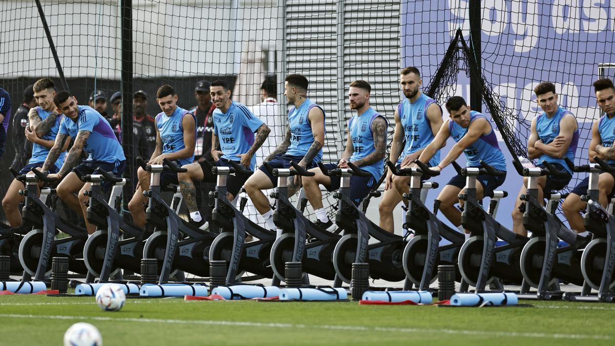 Los argentinos, en la sesión de entrenamiento
