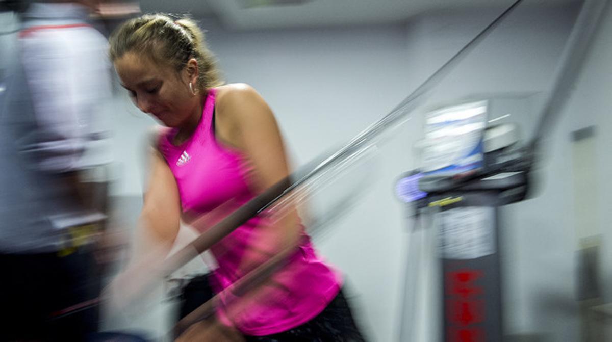 La jove promesa del tennis Paula Badosa, al {Novaelite} de Barcelona. La jove promesa del tennis Paula Badosa, al {Novaelite} de Barcelona.