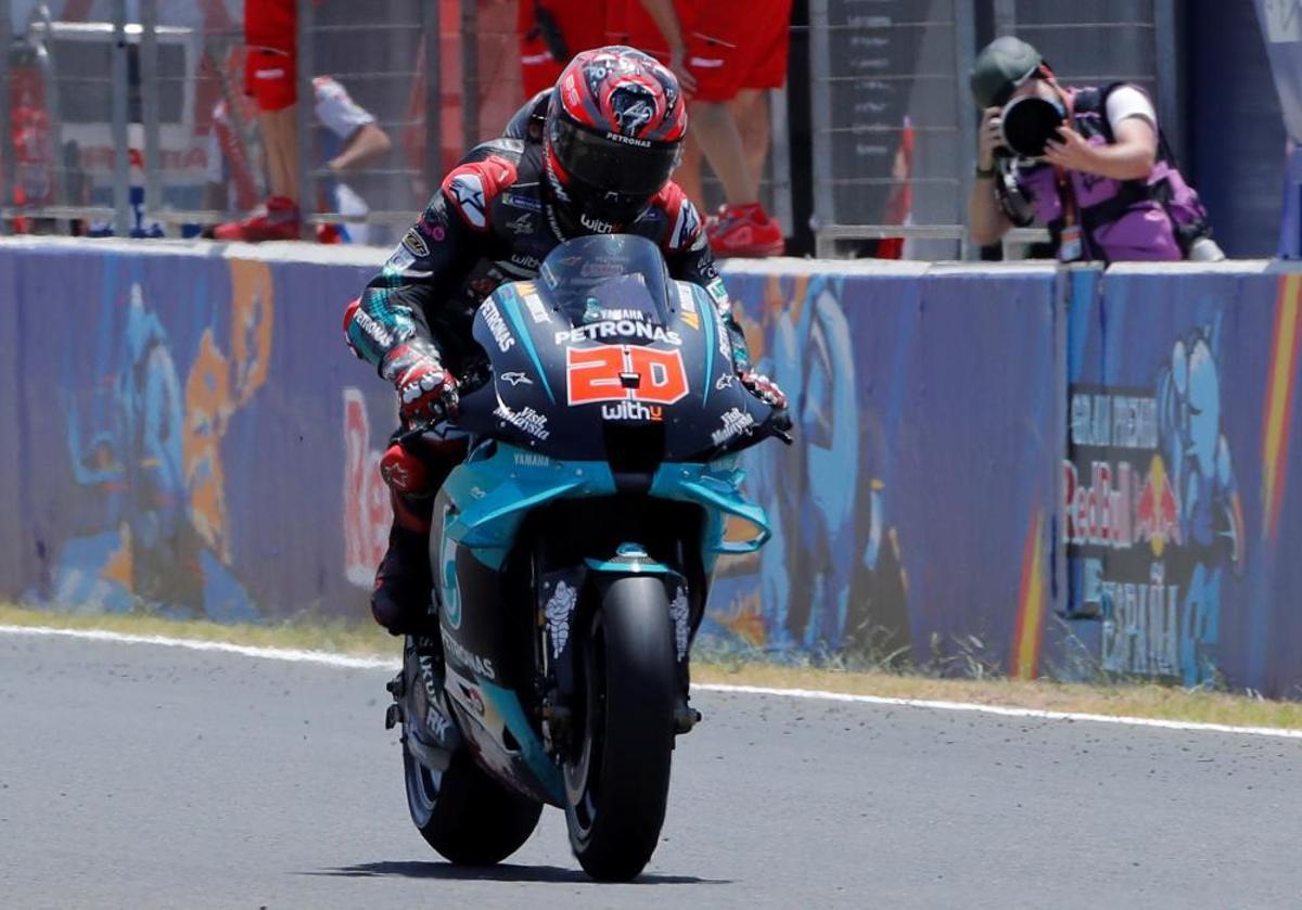 Quartararo se impone en el GP de España. Quartararo se impone en el GP de España.