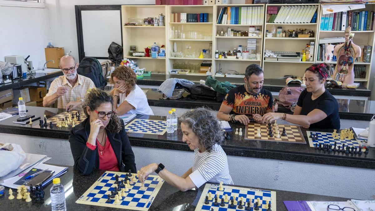 Profesores de Mogán reciben formación en ajedrez.