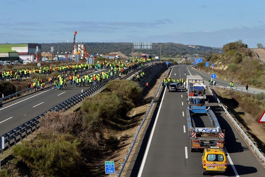 La protesta de los agricultores en imágenes