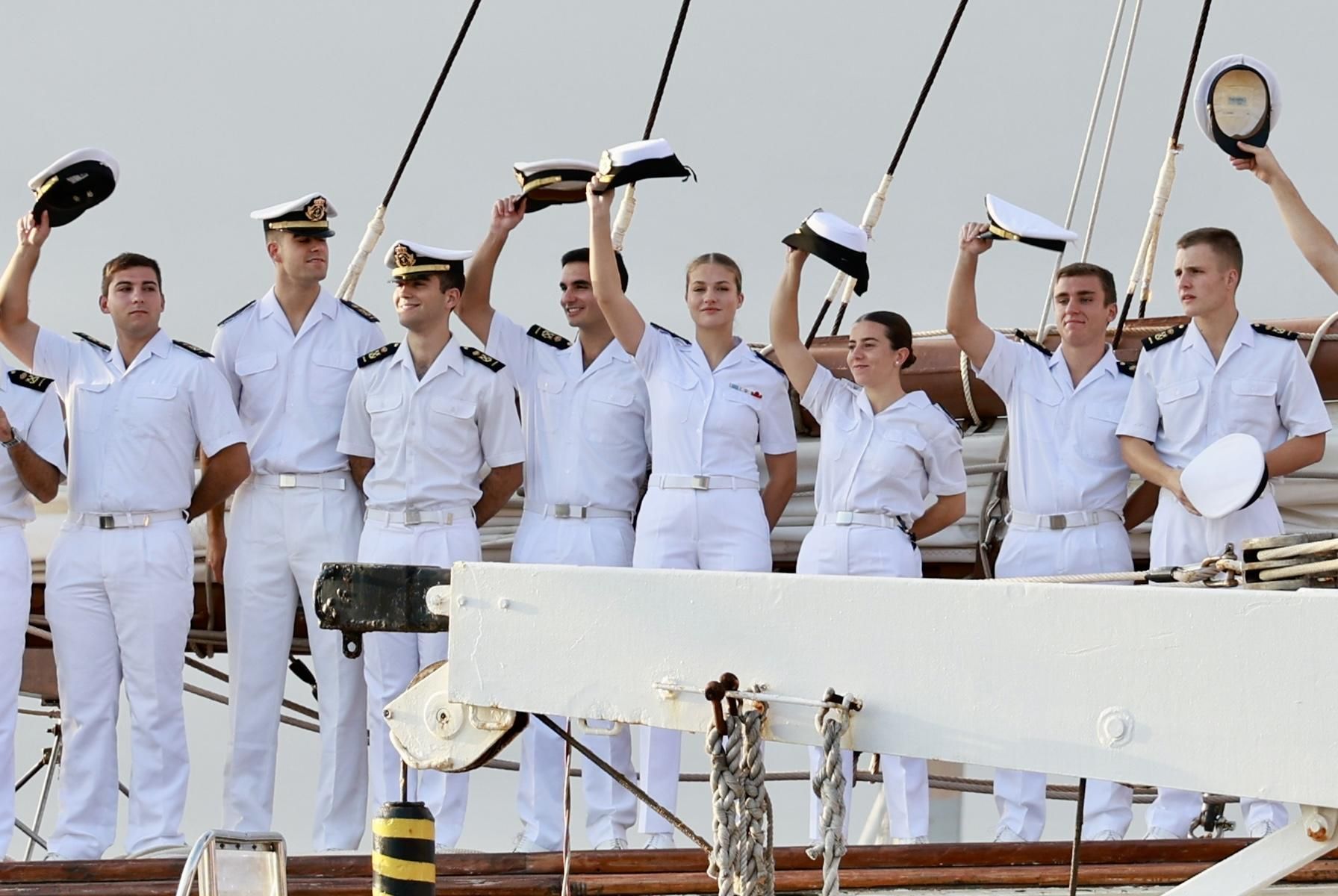 EN IMÁGENES: Así fue la llegada de la Princesa Leonor a Gijón en "Elcano"