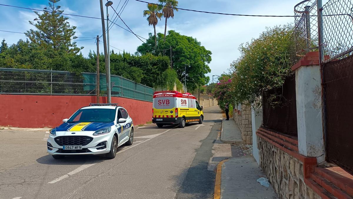 Llegada de una ambulancia.