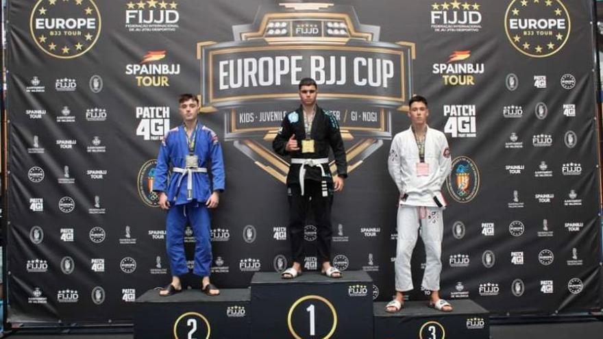 Adrián Prieto gana el bronce en su debut en el Campeonato Europeo de Jiu-jitsu brasileño