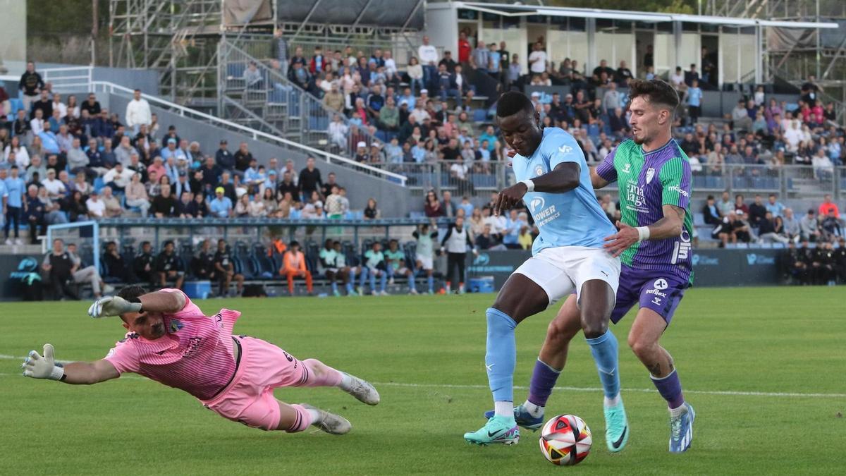 Imagen del partido de la primera vuelta en Can Misses.