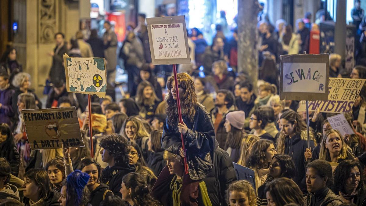 Manifestación del 8M en Barcelona