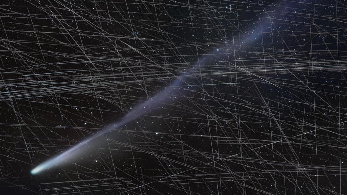 Imagen del Cometa C/2025 A6 (Lemmon), captada el 23 de octubre desde el Observatorio del Teide.