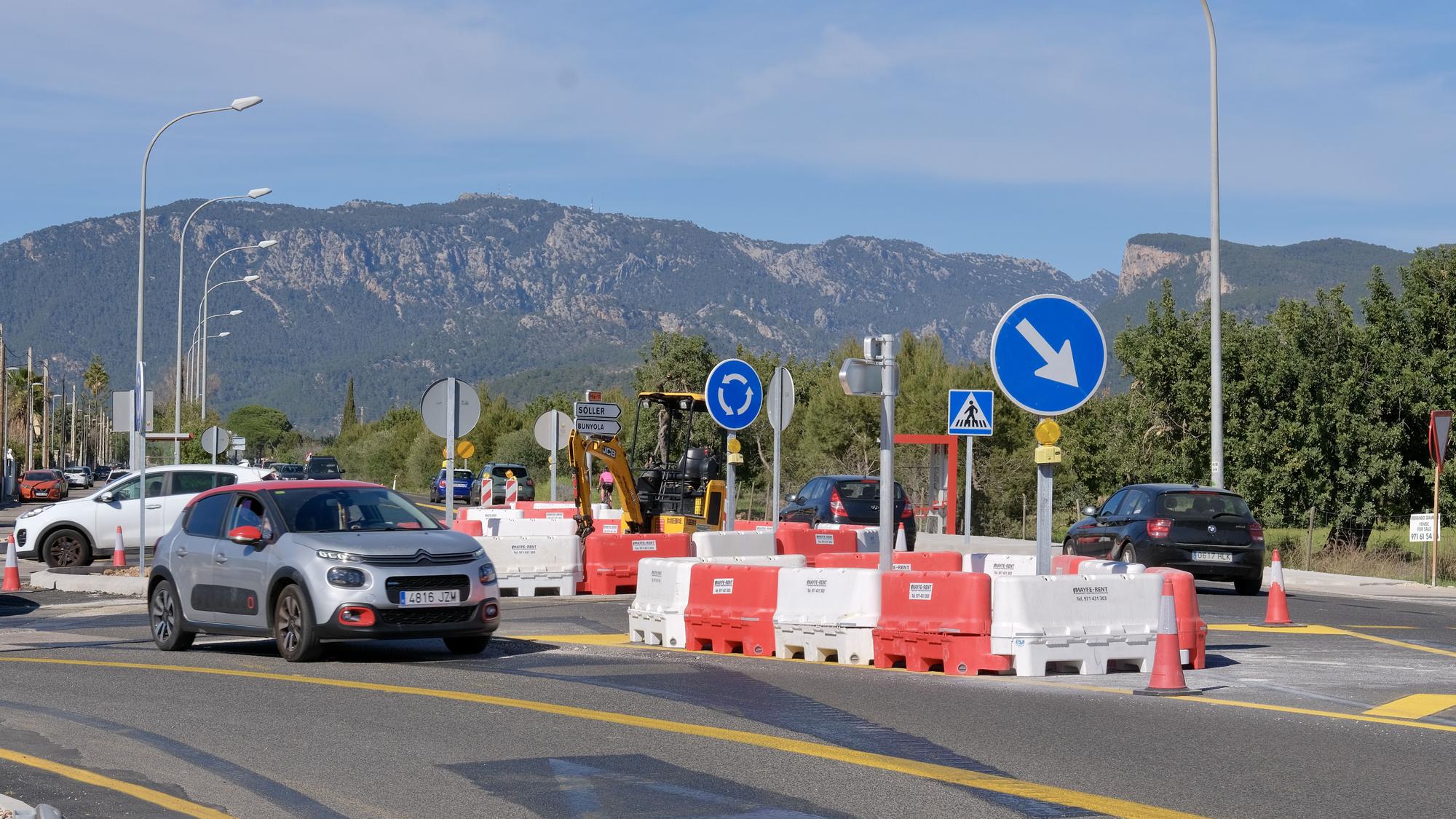 Carreteras de Mallorca: Las fotos de la nueva rotonda de Palmanyola, la octava en 14 kilómetros de la carretera de Sóller