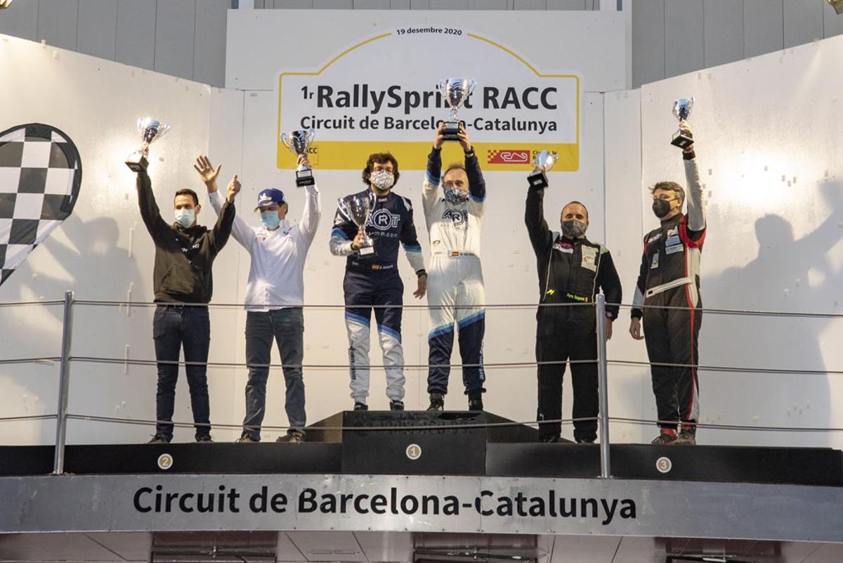 Podio final Velocidad 1r RallySprint RACC