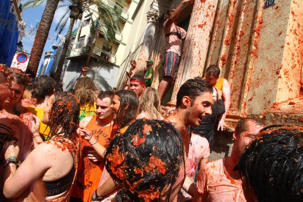 Instantes de la Tomatina 2016.