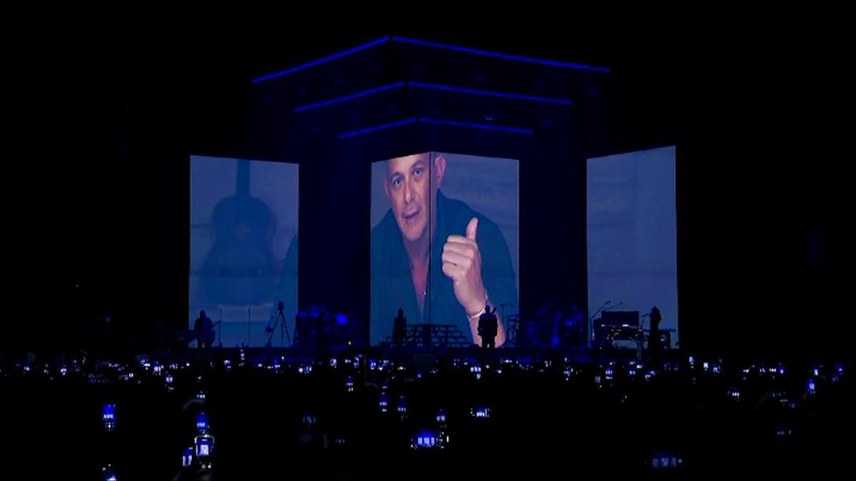 Alejandro Sanz en su concierto en el WiZink Center de Madrid