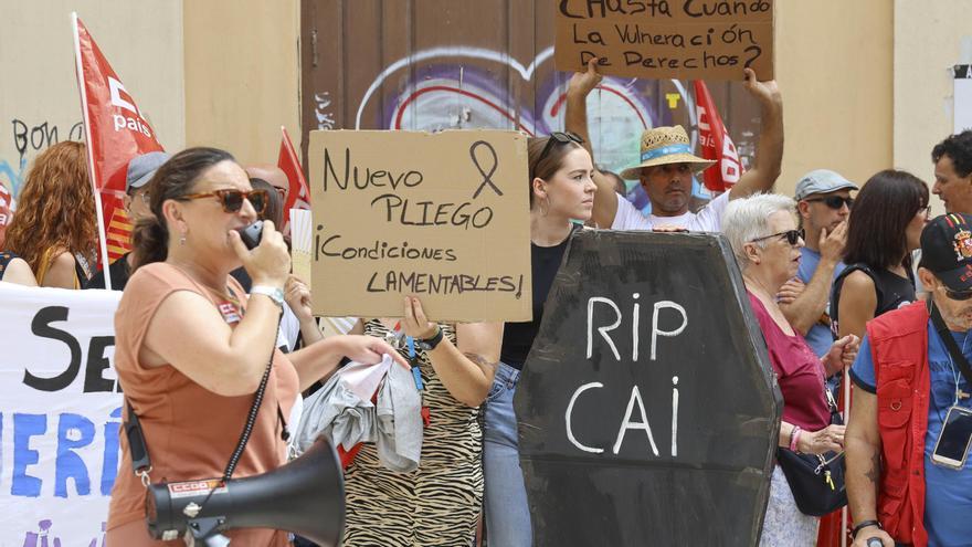 Los trabajadores del CAI inician las protestas: 