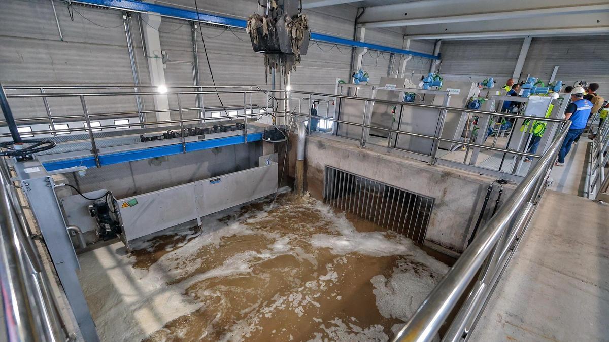 Depuradora de aguas residuales de Los Letrados, en el municipio de Granadilla.