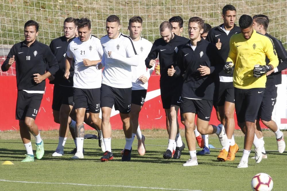 Entrenamiento del Sporting