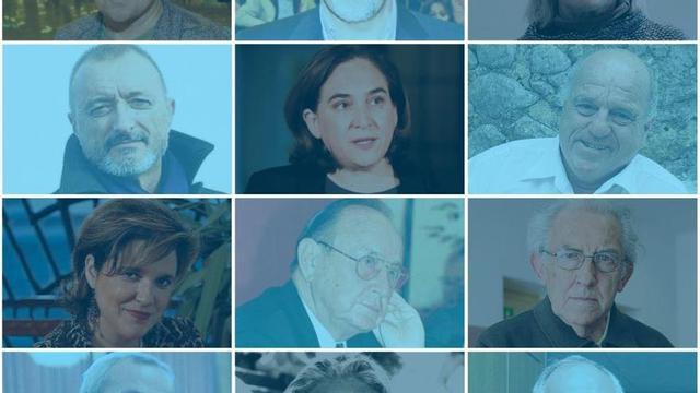 Ebadi, Bucay, Espert, Pérez-Reverte, Colau, Bassi, Rahola, Genscher, Bueno, Solchaga, Díez de Rivera y Samper.