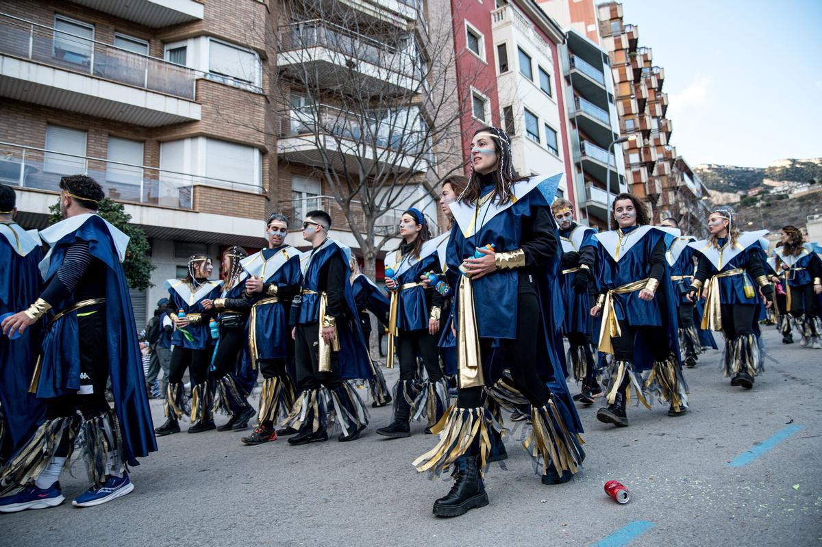 Participants a la rua del Carnaval de Berga, l'any 2024