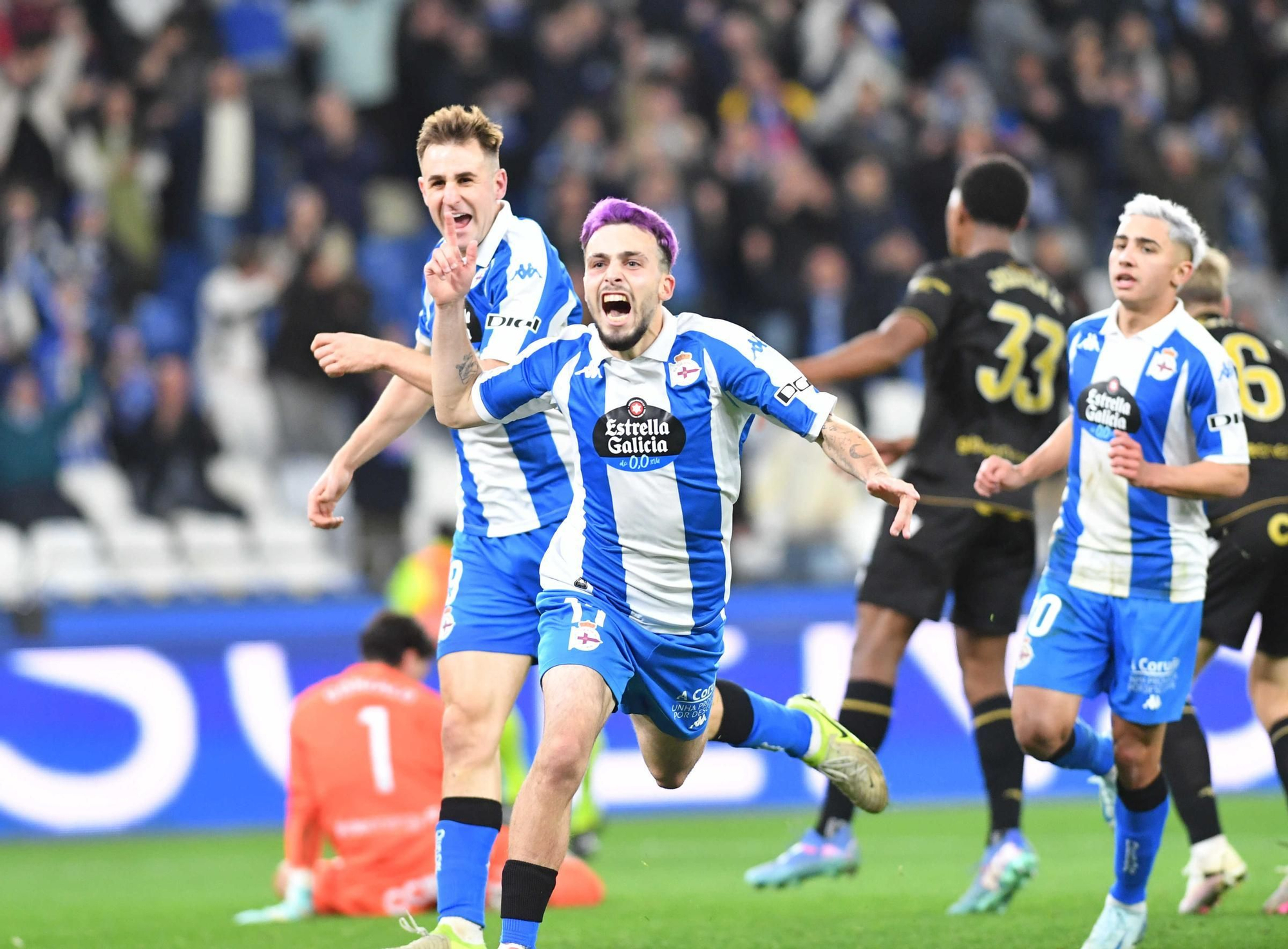 El Dépor golea al Castellón en Riazor (5-1)