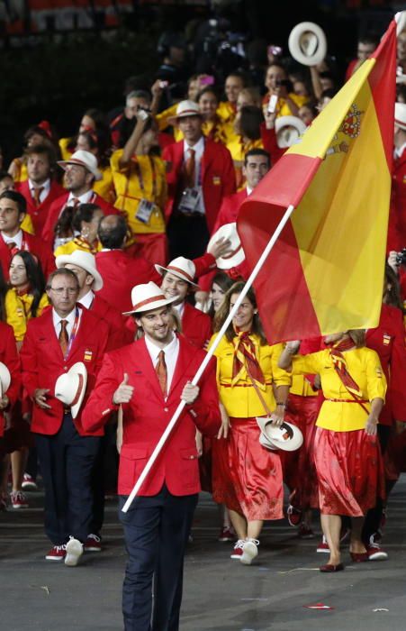 Abanderados españoles en las últimas Olimpiadas