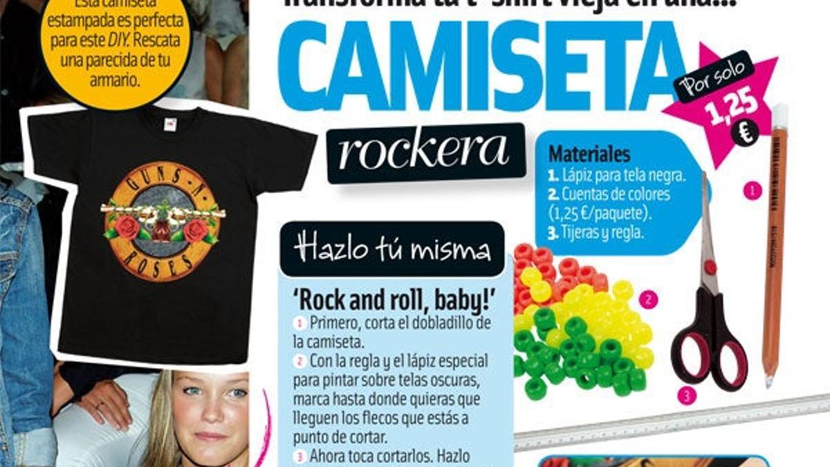 Camiseta rockera