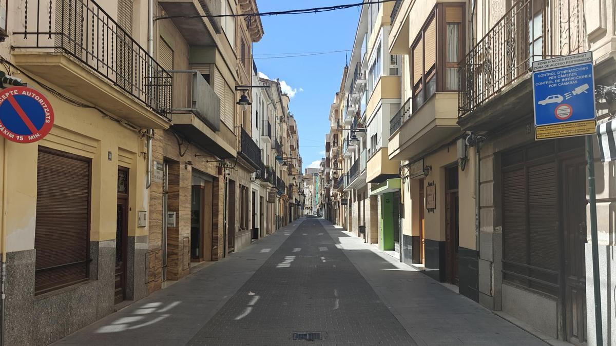 Zona de acceso restringido en la calle Gomis.